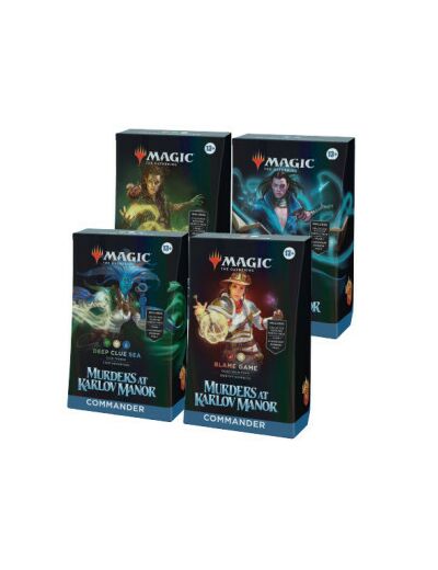 Magic The Gathering : Meurtres au manoir Karlov - Lot des 4 Decks Commander