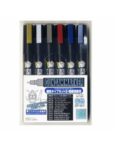 GUNDAM - Gundam Marker AMS-126 FIne Edge Set 2