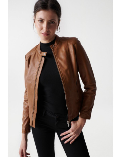 Veste en cuir