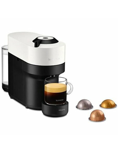 CafetiÃ¨re Ã  capsules krups nespresso vertuo pop yy4889fd blanc