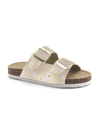 Mule plate junior fille imprime
