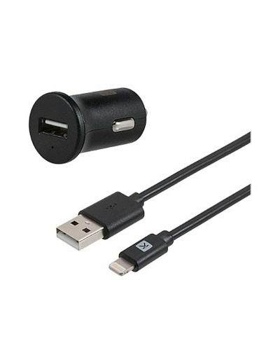 Support universel grille d'aération + chargeur ac 2,4a + câble lightning