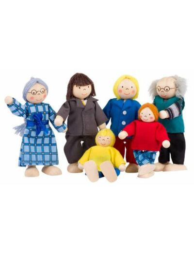 Famille de mini poupées articulée - SO218