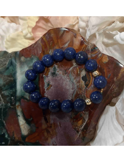 Bracelet lapis lazuli enfant 8mm