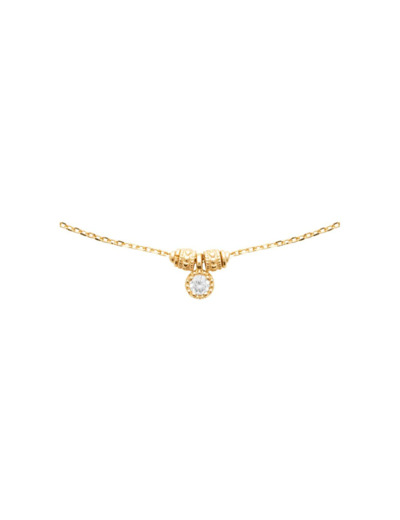 Collier en plaqué or et oxydes de zirconium