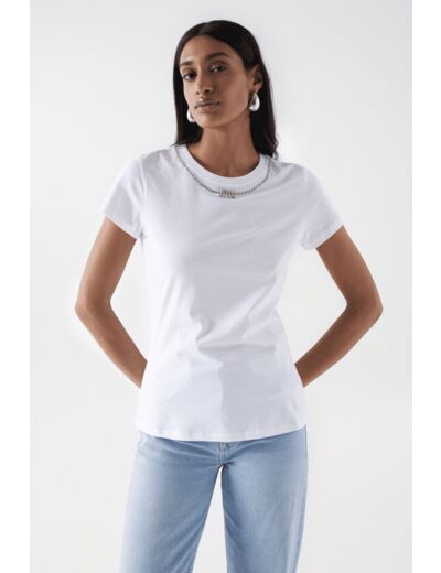 T-SHIRT AVEC PENDELOQUES BRILLANTES