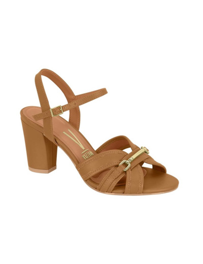 Sandale talon decrochee femme camel vizzano