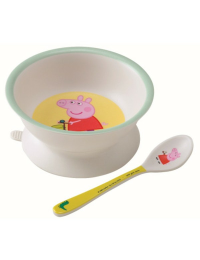 Bol Ventouse et cuillère Peppa Pig - PI702K