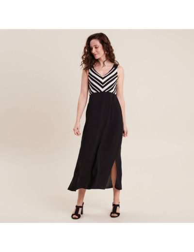 Robe longue droite