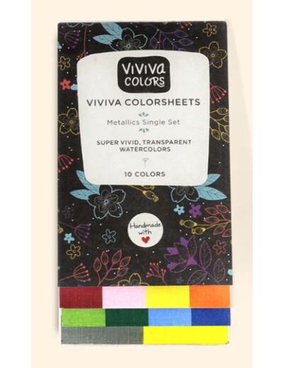 Vivia Colorsheets Metallic Set 10 - aquarelle