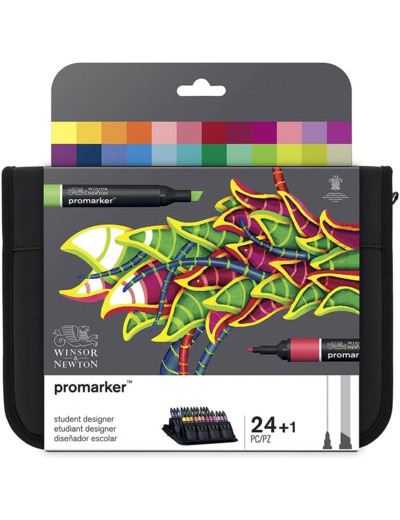 Pochette de 24 Promarker Assortiment Etudiant