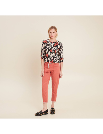 Pantalon coupe droite à coulisse
