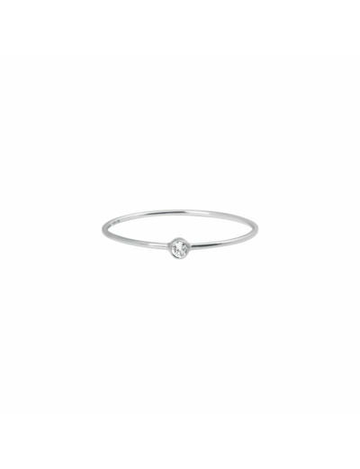 Bague Vanrycke One en or blanc et 1 diamant