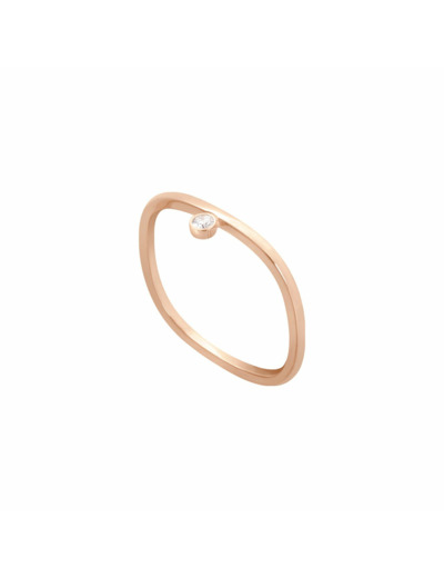 Bague Vanrycke Charlie Or rose et Diamant