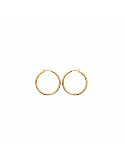 Boucles d'oreilles créoles en plaqué or
