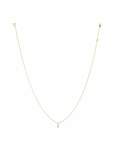 Collier La Brune & La Blonde 360° Duo en or jaune et diamants de 0.20ct
