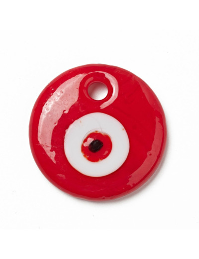 Pendentif protection mauvais œil turc eye rouge