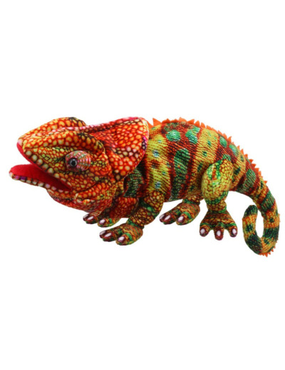 Marionnette Grand Caméléon Orange - The Puppet Company - PC009714