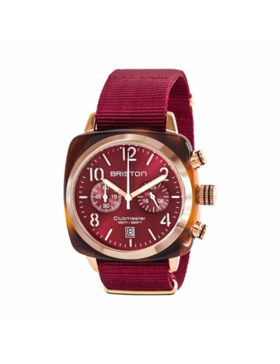 Montre Briston Clubmaster Classic Chrono Date Acétate