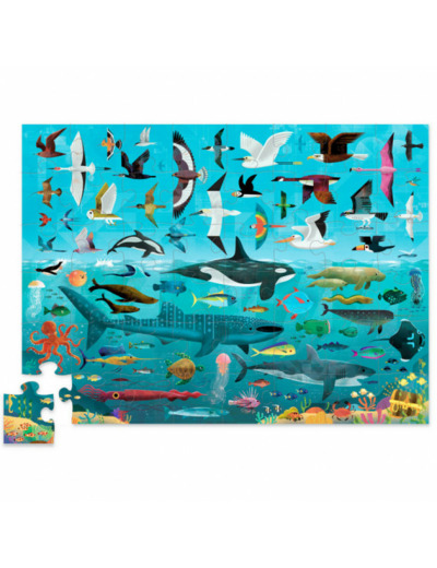 Puzzles dessus - dessous Ciel et Mer - 48pc - CC76005 - Crocodile Creek