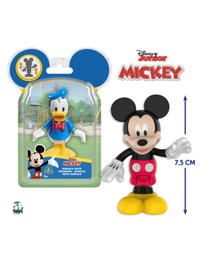 Mickey - Blister 1 Figurine Articulée 7,5 cm - Asst