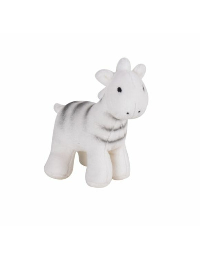 Petite peluche Zèbre en coton bio - Tikiri - 96505A