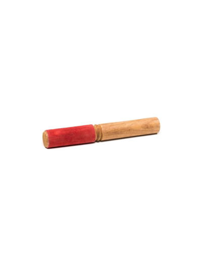 Baton bois bol chantant - peau de chamois rouge -- 90 g; 19