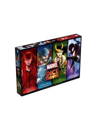 Dice Throne Marvel : Scarlet Witch-Thor-Loki-Spiderman Miles Morales