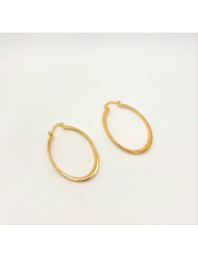 Boucles Créoles Akoum - Plaqué Or
