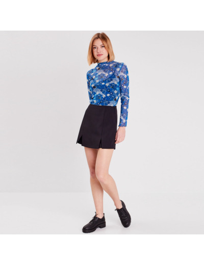 Jupe-short droite