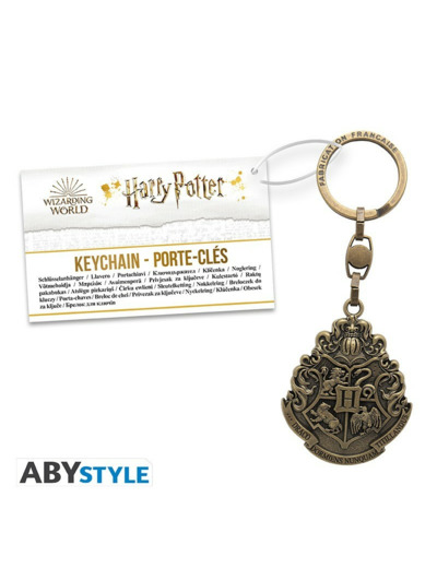 HARRY POTTER - Porte-clés 3D "emblème Poudlard" MADE IN FRANCE