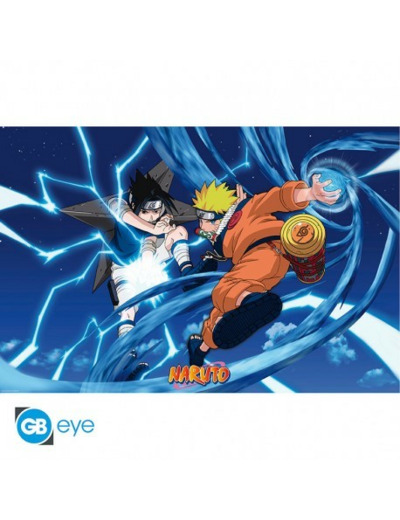 NARUTO - Poster "Naruto & Sasuke" roulé filmé (91.5x61)