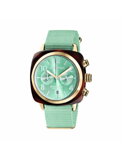 Montre Briston Clubmaster Classic Chrono Date Acier PVD et Acétate