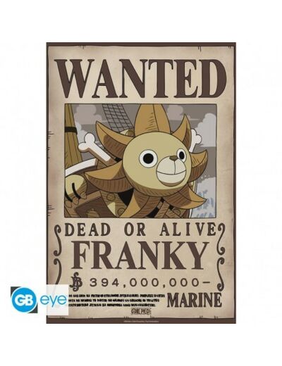 ONE PIECE - Poster Chibi 52x38 - Wanted Franky Wano