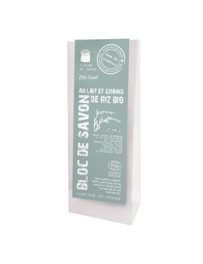 BLOC DE SAVON AU LAIT ET GRAIN DE RIZ BIO MAS DU ROSEAU 130G