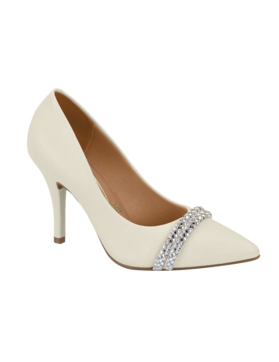 Escarpin ferme femme blanc