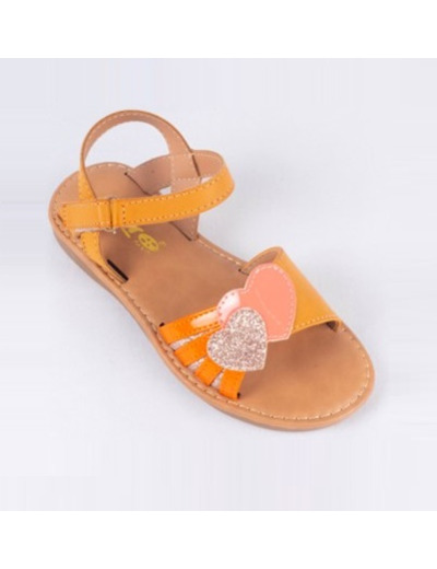 Sandale ouverte bebe fille marron