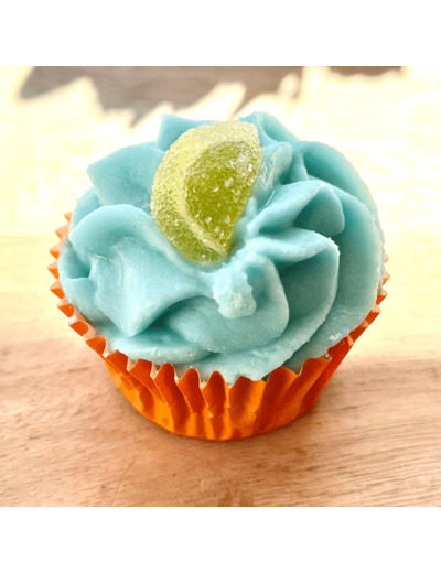 Cup cake fondant blue lagon