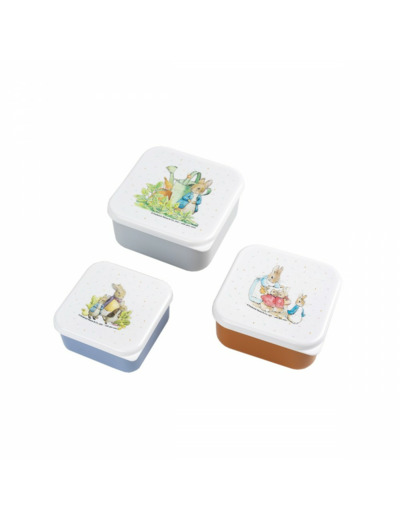 Set de 3 lunch Box Pierre Lapin - BP994P - Petit Jour Paris