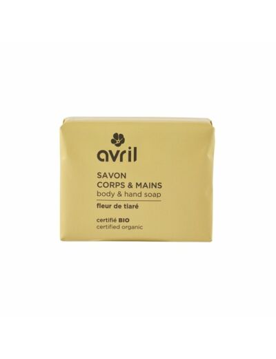 Savon corps & mains Fleur de Tiaré 100g - certifié bio