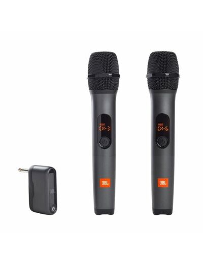 Set de 2 Microphone sans fil Noir