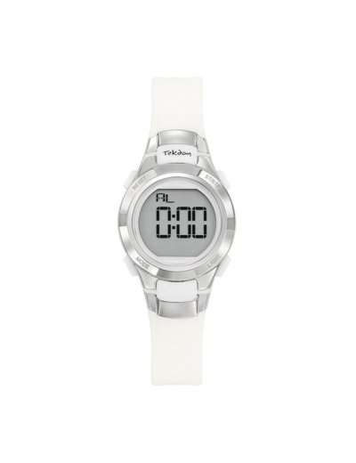 Tekday montre silicone blanc