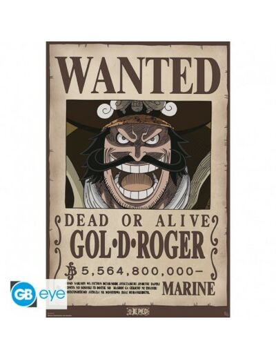 ONE PIECE - Poster Maxi 91,5x61 - Wanted Gol .D. Roger