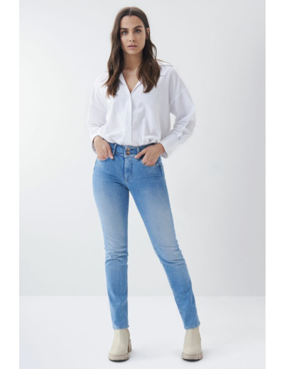 Jean Push In Secret slim clairs avec broderie