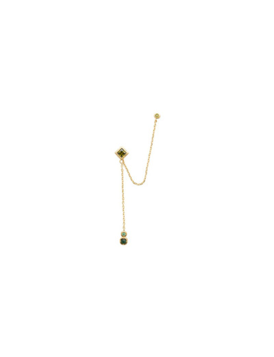 Boucles d'oreilles en plaqué or et oxydes de zirconium