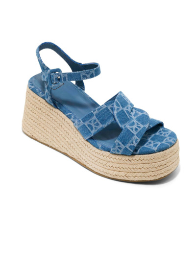Sandale talon compensee femme jean