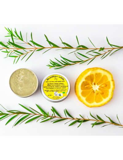 Dentifrice solide au tea-tree et citron