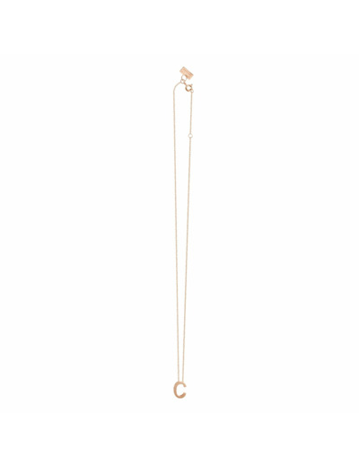 Collier Vanrycke Abécédaire lettre C en or rose