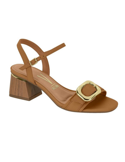 Sandale talon decrochee femme camel