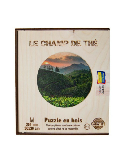 Le champ de thé Puzzle en bois